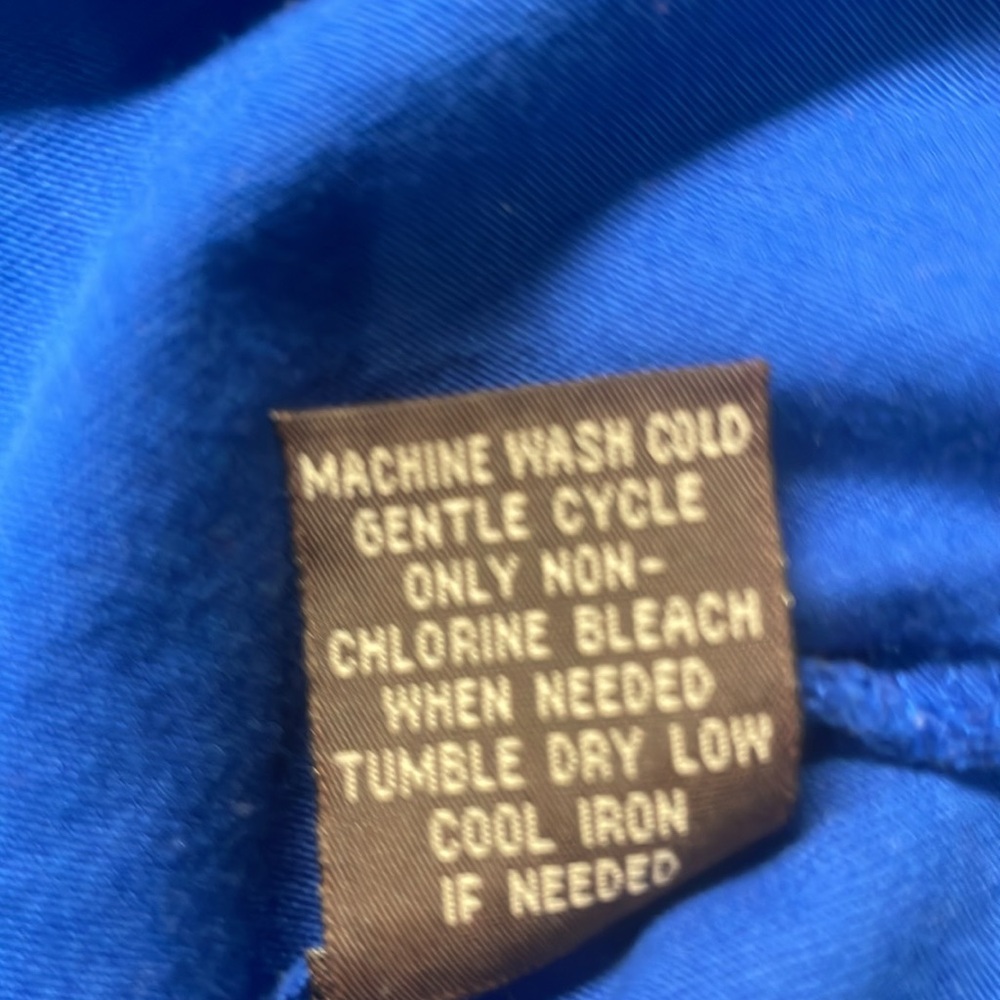 For the Republic top cap sleeves 100% Pima cotton ruffle trim blue womens size M - Picture 11 of 11